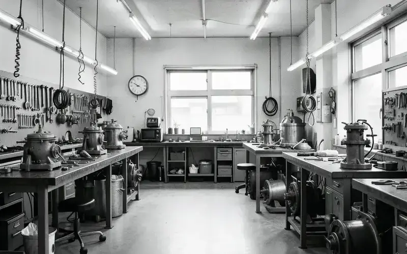 現在の作業場